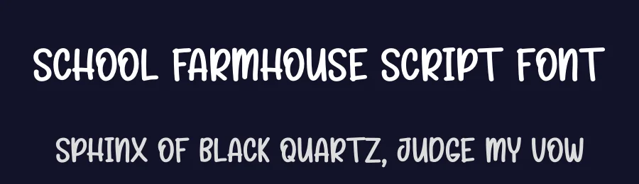 School Farmhouse Script Font by creativeletter — Script Handwritten Font — thumbnail 2
