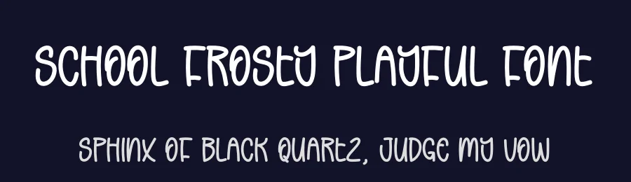 School Frosty Playful Font by andikastudio — Script Handwritten Font — thumbnail 2