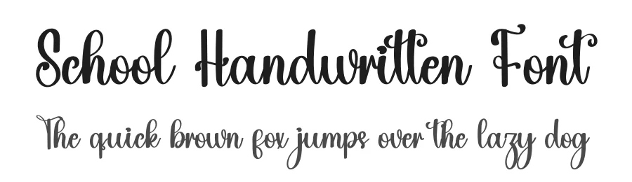 School Handwritten Font by inermediaSTUDIO — Script Handwritten Font