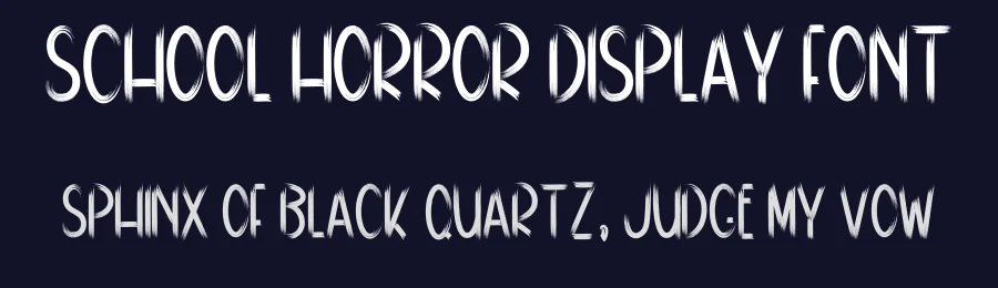 School Horror Display Font by freshtypeink — Decorative Font — thumbnail 2