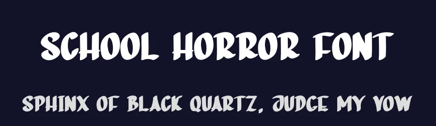 School Horror Font by creativeletter — Display Font — thumbnail 2
