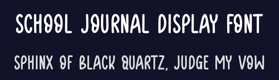 School Journal Display Font by Funtype — Script Handwritten Font — thumbnail 2