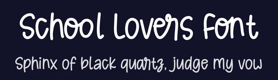 School Lovers Font by keithzo — Display Font — thumbnail 2