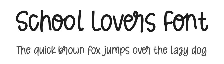 School Lovers Font by keithzo — Display Font