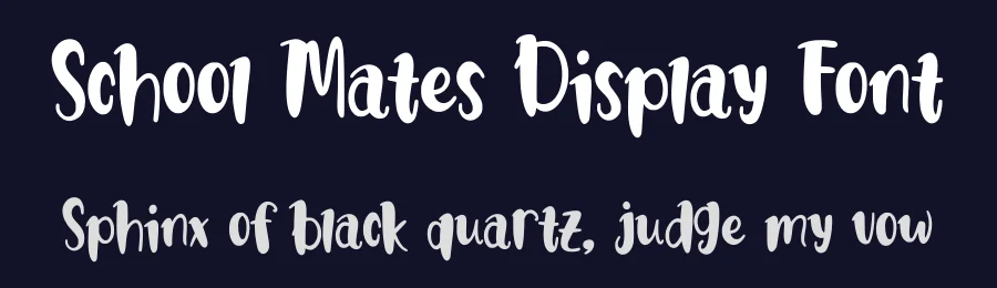 School Mates Display Font by MasyafiStudio — Decorative Font — thumbnail 2