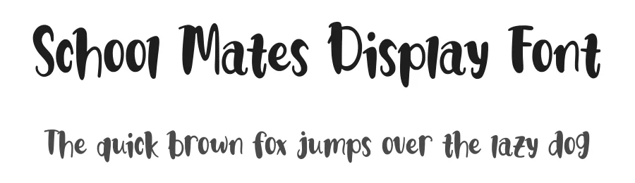 School Mates Display Font by MasyafiStudio — Decorative Font