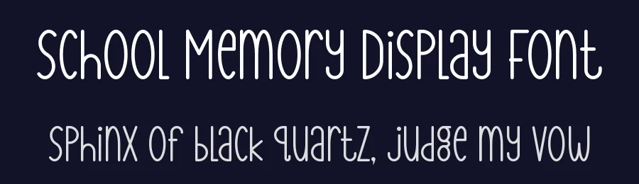 School Memory Display Font by MasyafiStudio — Decorative Font — thumbnail 2