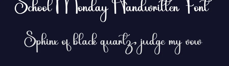 School Monday Handwritten Font by inermediaSTUDIO — Script Handwritten Font — thumbnail 2