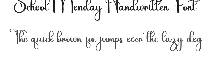School Monday Handwritten Font by inermediaSTUDIO — Script Handwritten Font