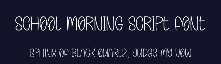School Morning Script Font by creativeletter — Script Handwritten Font — thumbnail 2