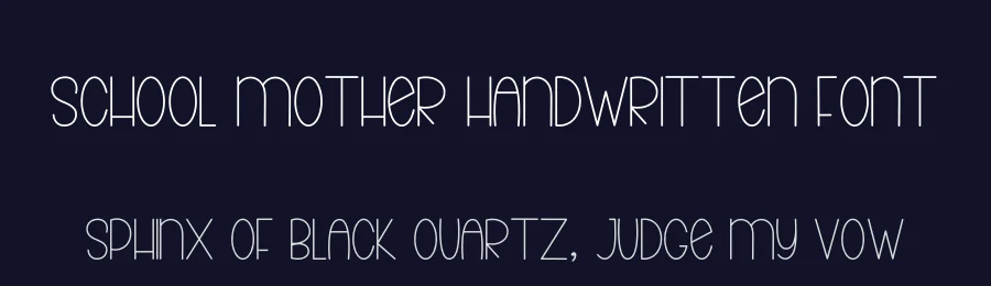 School Mother Handwritten Font by freshtypeink — Script Handwritten Font — thumbnail 2