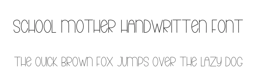 School Mother Handwritten Font by freshtypeink — Script Handwritten Font
