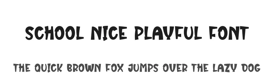 School Nice Playful Font by creativeletter — Script Handwritten Font