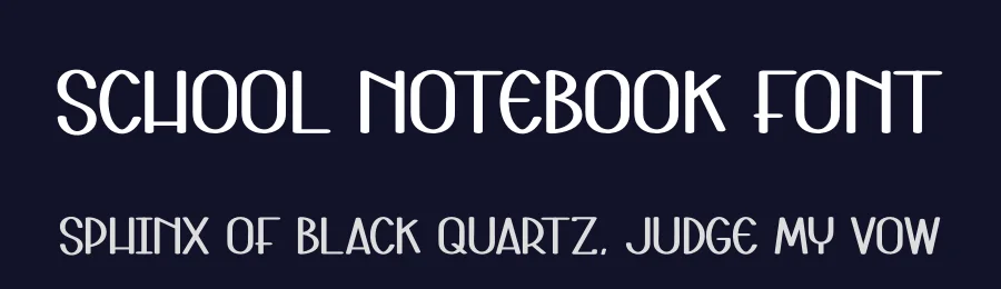 School Notebook Font by andikastudio — Display Font — thumbnail 2