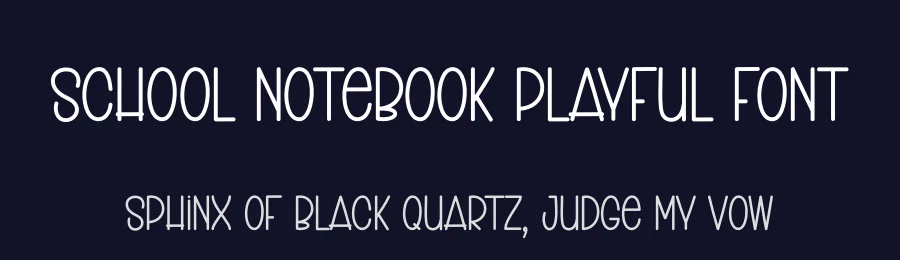 School Notebook Playful Font by creativeletter — Script Handwritten Font — thumbnail 2