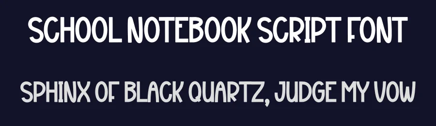 School Notebook Script Font by creativeletter — Script Handwritten Font — thumbnail 2