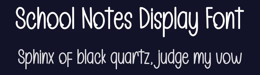 School Notes Display Font by inermediaSTUDIO — Display Font — thumbnail 2