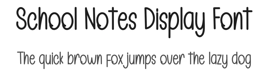 School Notes Display Font by inermediaSTUDIO — Display Font