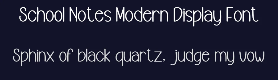 School Notes Modern Display Font by inermediaSTUDIO — Display Font — thumbnail 2