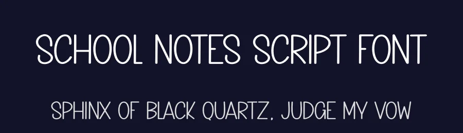 School Notes Script Font by creativeletter — Script Handwritten Font — thumbnail 2