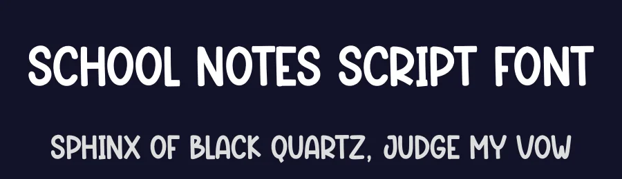 School Notes Script Font by andikastudio — Display Font — thumbnail 2