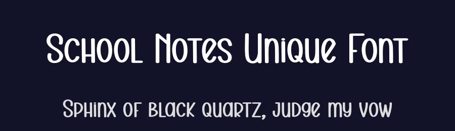 School Notes Unique Font by andikastudio — Display Font — thumbnail 2