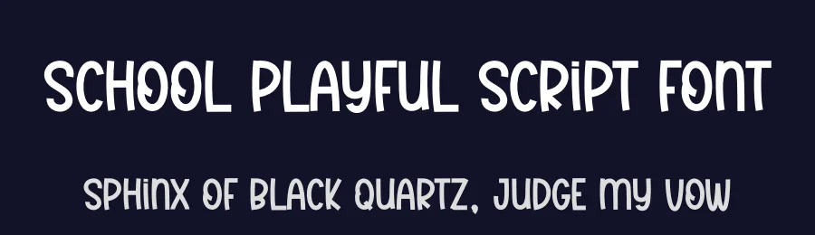 School Playful Script Font by creativeletter — Script Handwritten Font — thumbnail 2