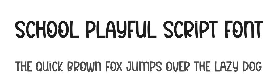 School Playful Script Font by creativeletter — Script Handwritten Font