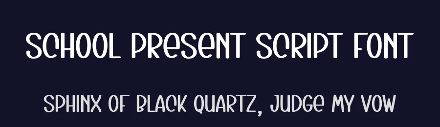 School Present Script Font by andikastudio — Display Font — thumbnail 2