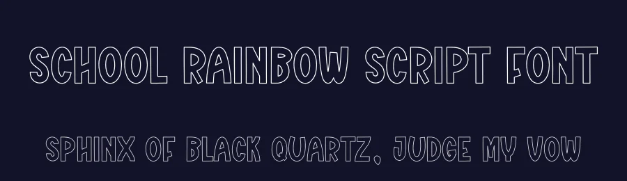 School Rainbow Script Font by andikastudio — Script Handwritten Font — thumbnail 2