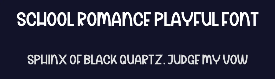 School Romance Playful Font by freshtypeink — Display Font — thumbnail 2