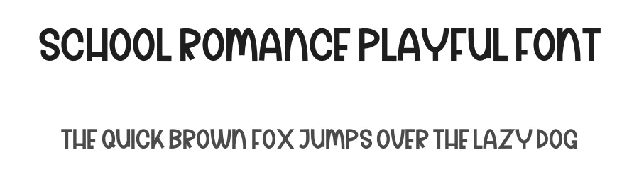 School Romance Playful Font by freshtypeink — Display Font