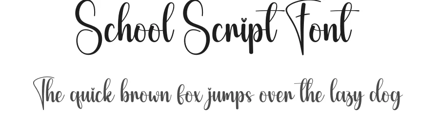 School Script Font by andikastudio — Script Handwritten Font