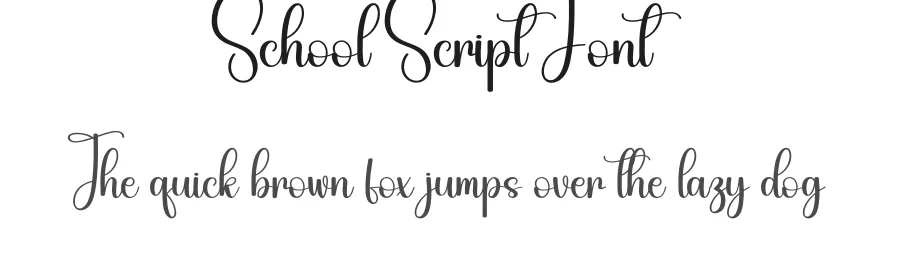 School Script Font by andikastudio — Script Handwritten Font