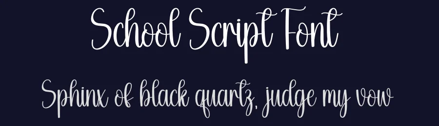 School Script Font by Store_07 — Script Handwritten Font — thumbnail 2