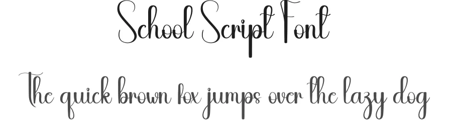 School Script Font by andikastudio — Script Handwritten Font