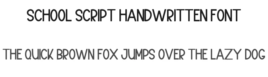 School Script Handwritten Font by inermediaSTUDIO — Display Font