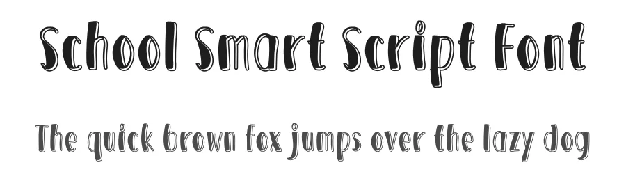 School Smart Script Font by andikastudio — Script Handwritten Font