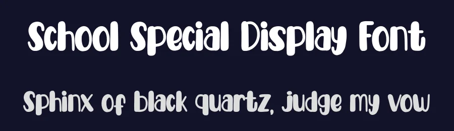School Special Display Font by Siapgraph — Display Font — thumbnail 2