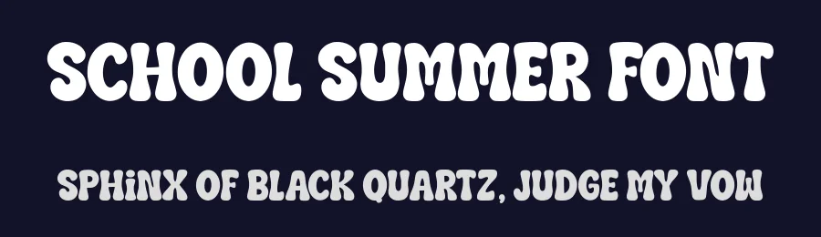 School Summer Font by Siapgraph — Display Font — thumbnail 2