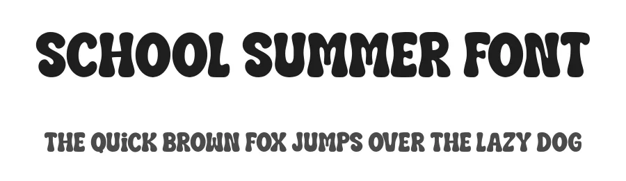 School Summer Font by Siapgraph — Display Font