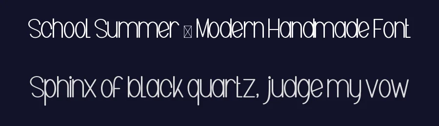School Summer – Modern Handmade Font by inermediaSTUDIO — Display Font — thumbnail 2