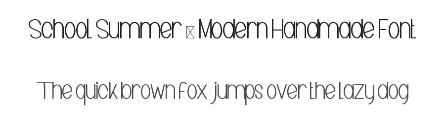 School Summer – Modern Handmade Font by inermediaSTUDIO — Display Font