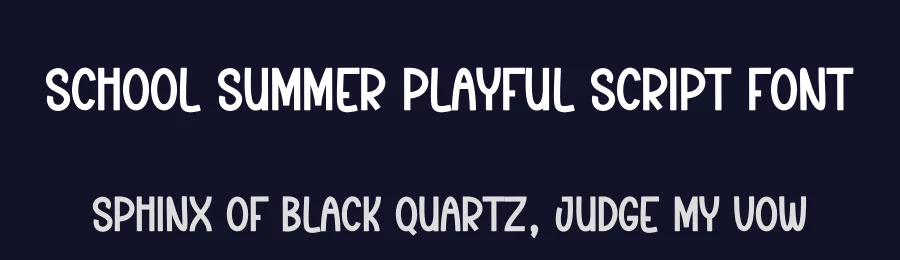 School Summer Playful Script Font by creativeletter — Script Handwritten Font — thumbnail 2