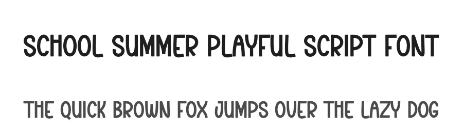 School Summer Playful Script Font by creativeletter — Script Handwritten Font