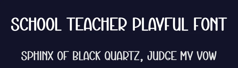 School Teacher Playful Font by andikastudio — Display Font — thumbnail 2