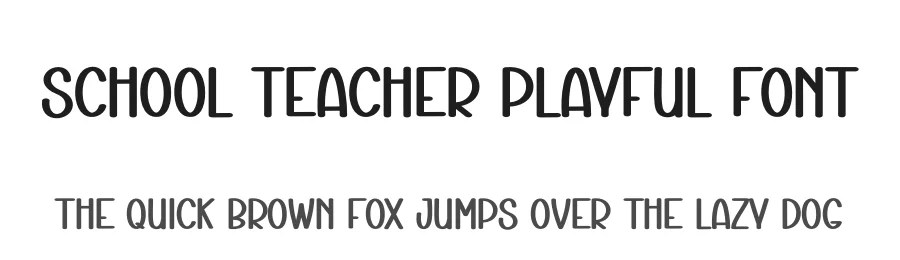 School Teacher Playful Font by andikastudio — Display Font