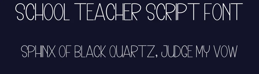 School Teacher Script Font by inermediaSTUDIO — Display Font — thumbnail 2