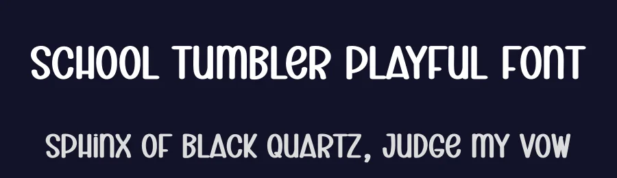 School Tumbler Playful Font by creativeletter — Script Handwritten Font — thumbnail 2