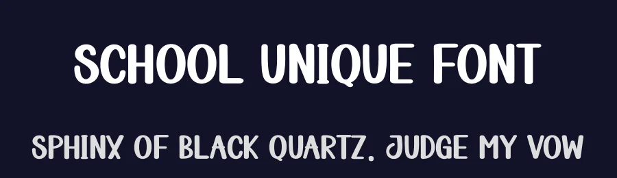 School Unique Font by creativeletter — Display Font — thumbnail 2
